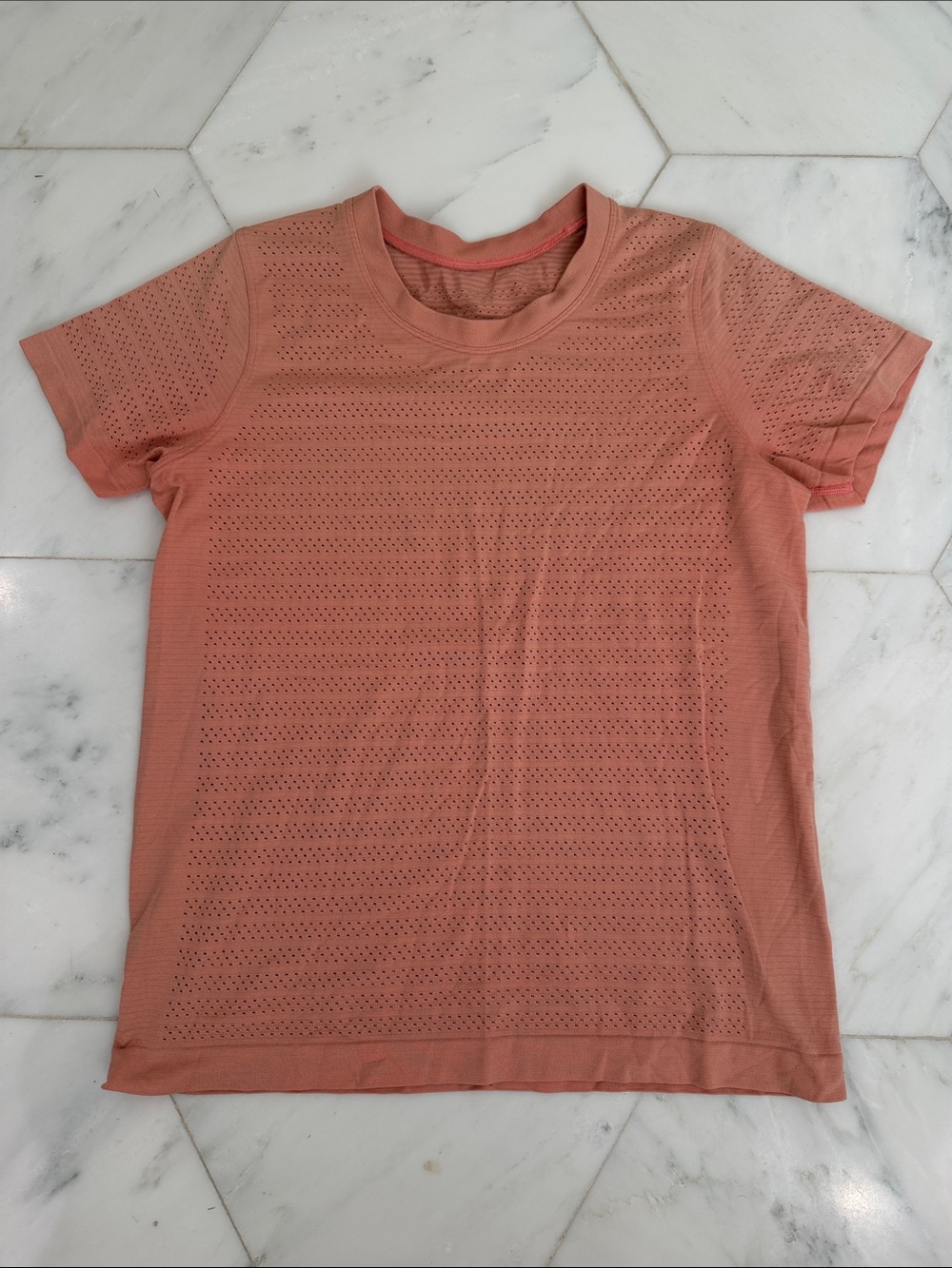 lululemon athletica Short-Sleeve Performance Tee in Coral